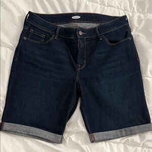 Old Navy Women's Dark Blue Jean Shorts
